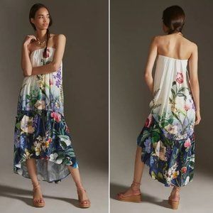 Anthropologie Strapless Maxi Dress, Lined, Removable Straps